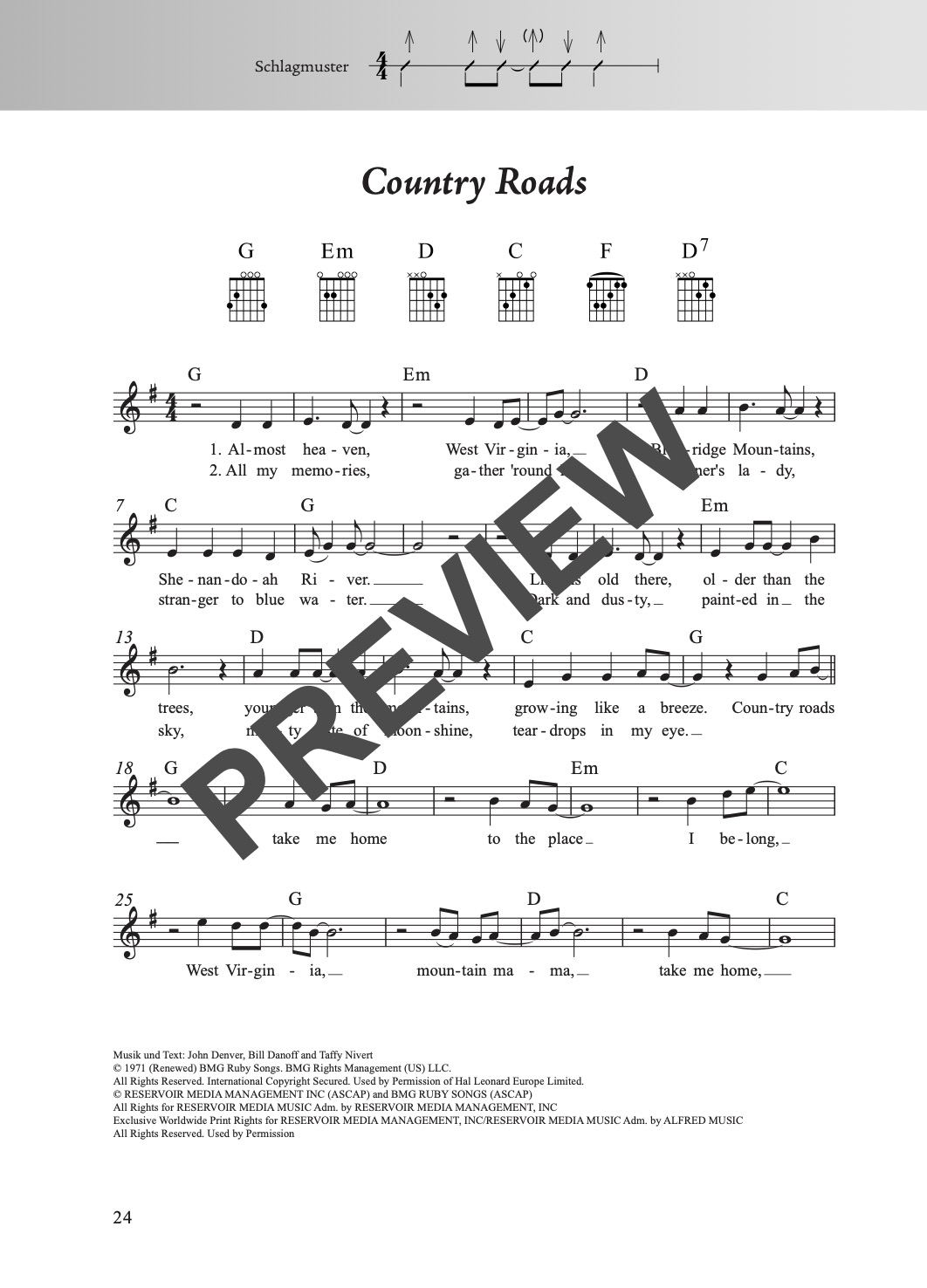 Fetenbuch Gitarre – Beispielseite 2