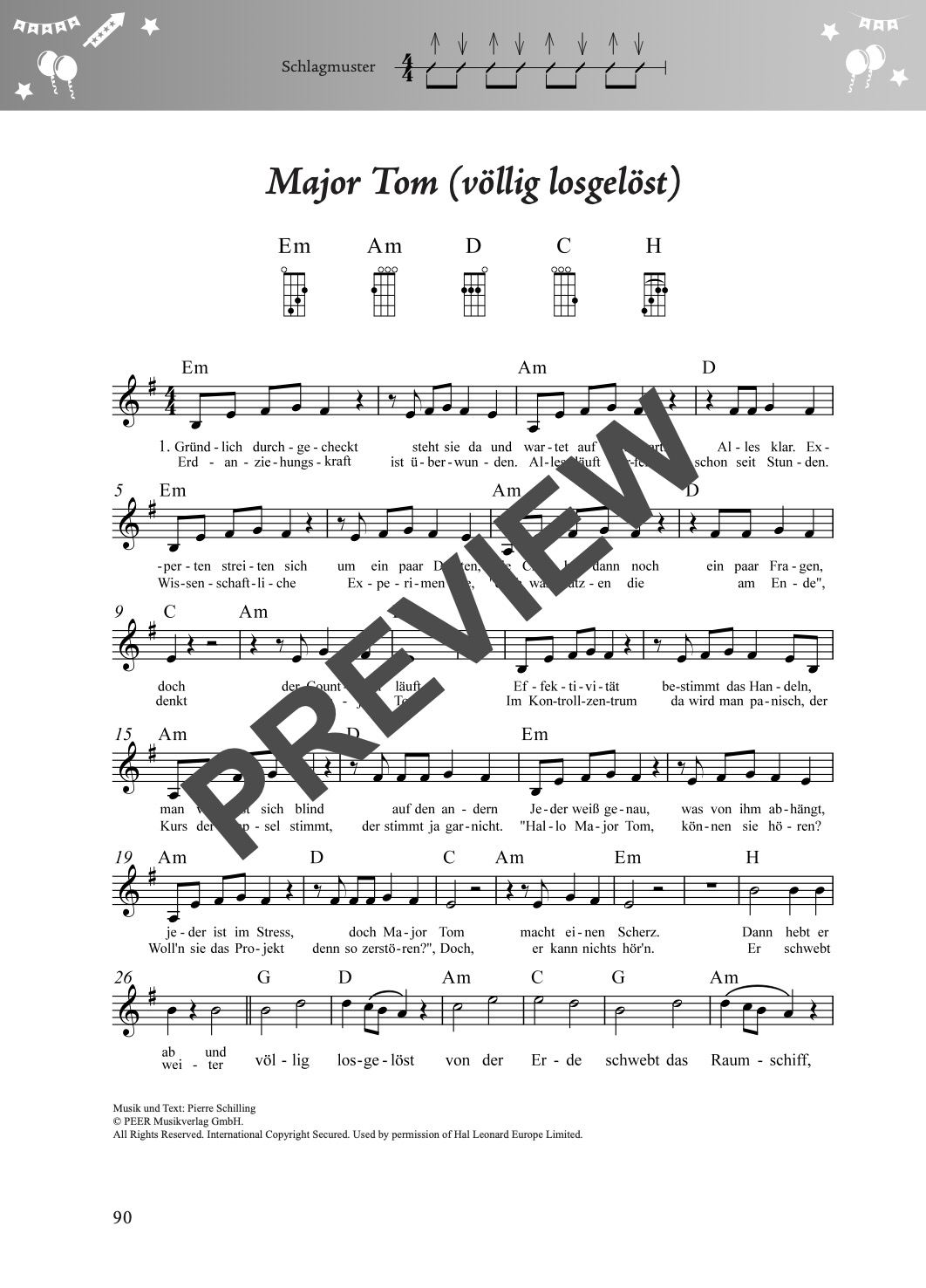 Fetenbuch Ukulele – Beispielseite 5