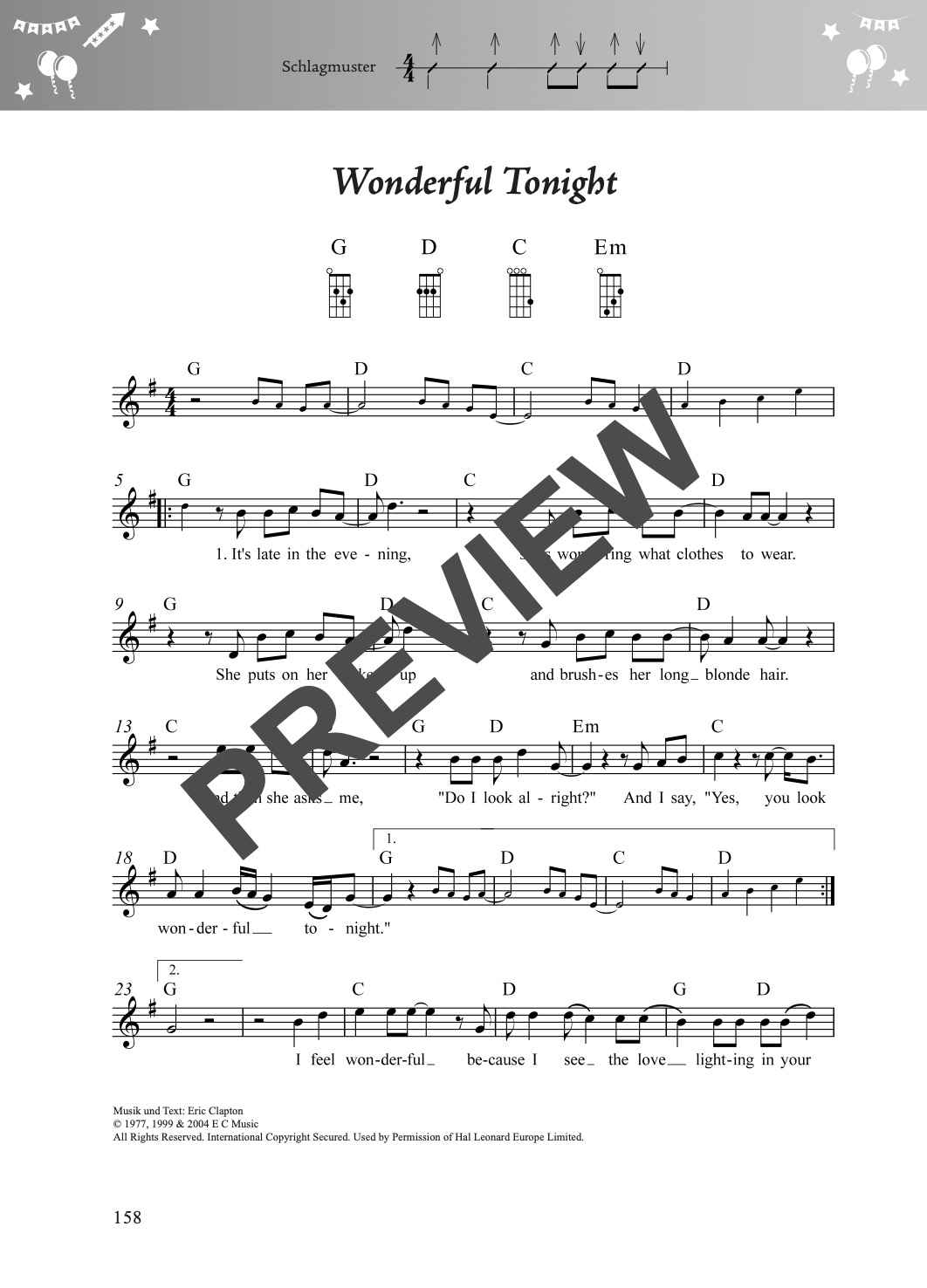 Fetenbuch Ukulele – Beispielseite 6
