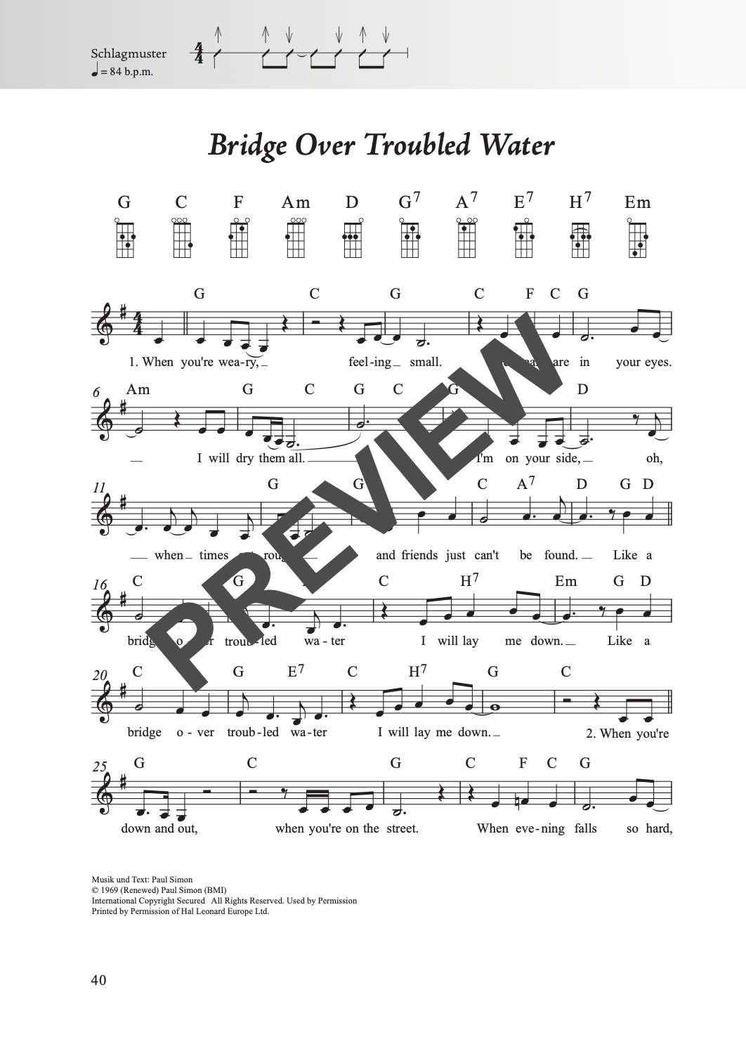 Rock & Pop Fetenbuch 2 Ukulele – Beispielseite 3