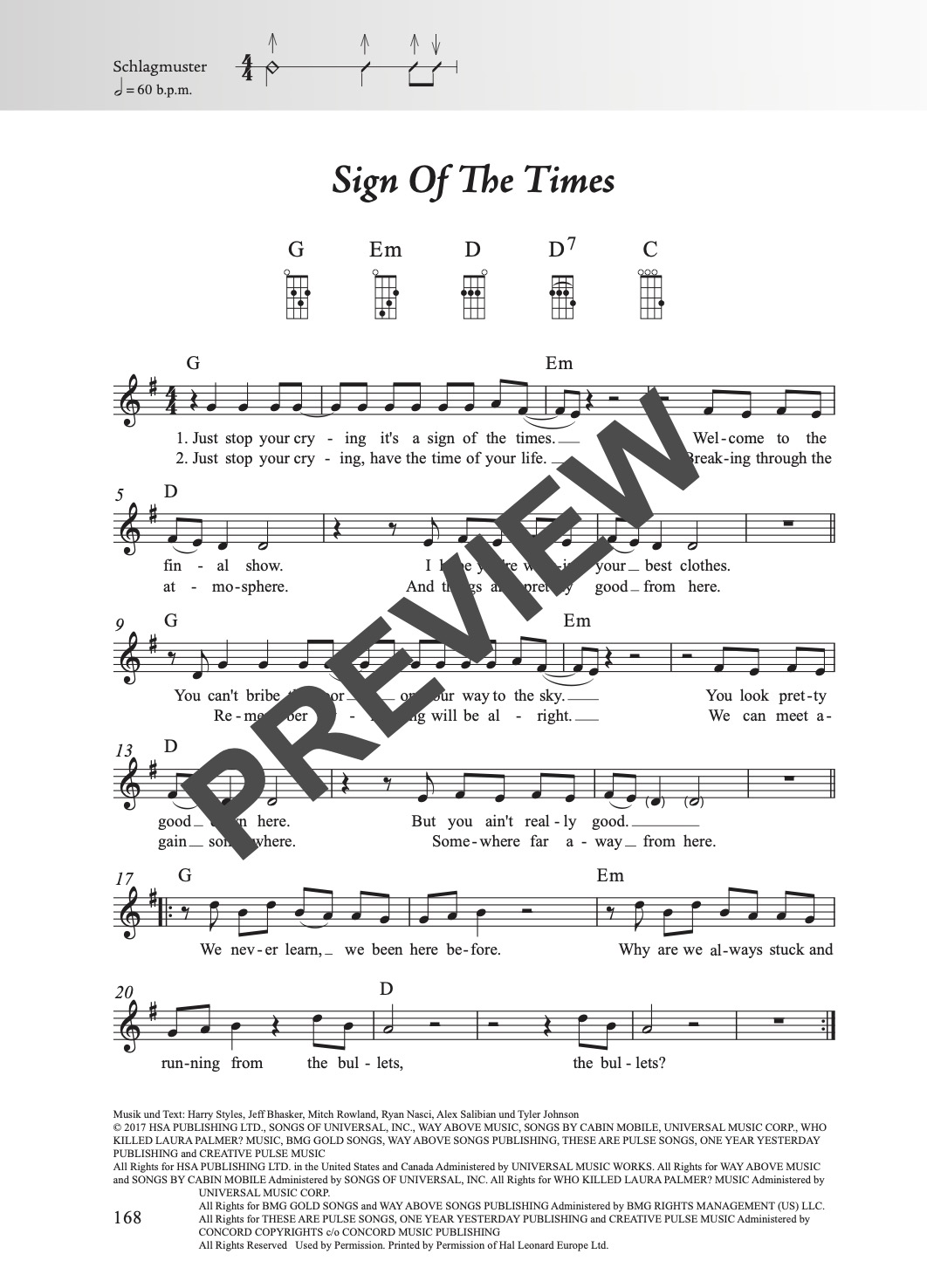 Rock & Pop Fetenbuch 2 Ukulele – Beispielseite 5