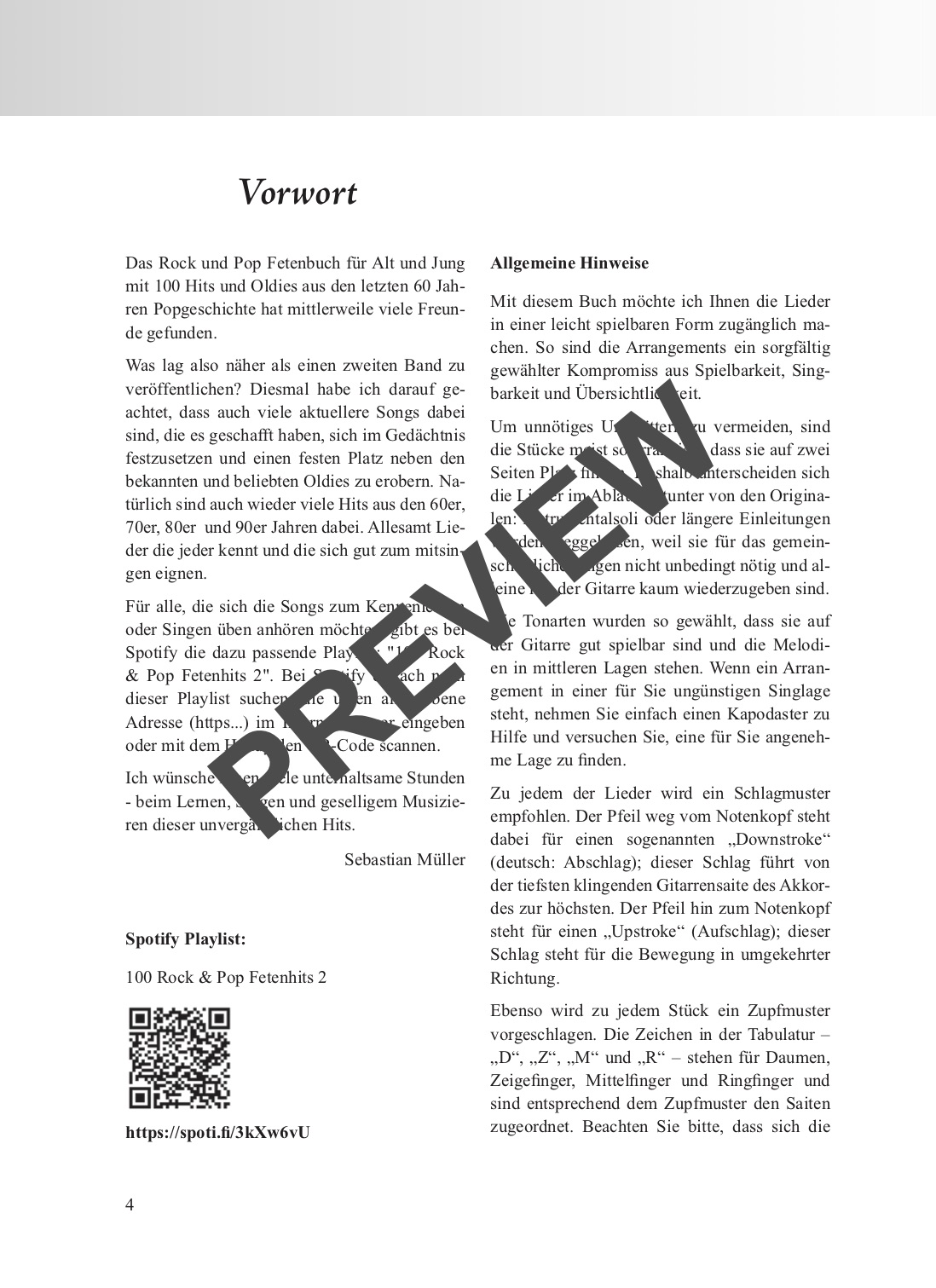 Rock & Pop Fetenbuch 2 XXL – Beispielseite 1