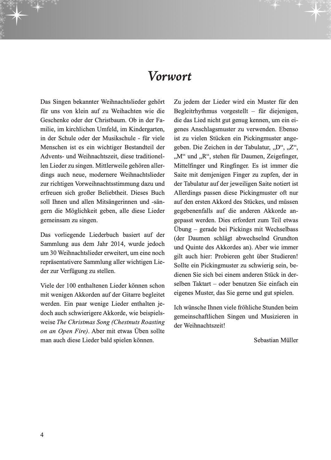 Weihnachtsliederbuch Gitarre – Beispielseite 5