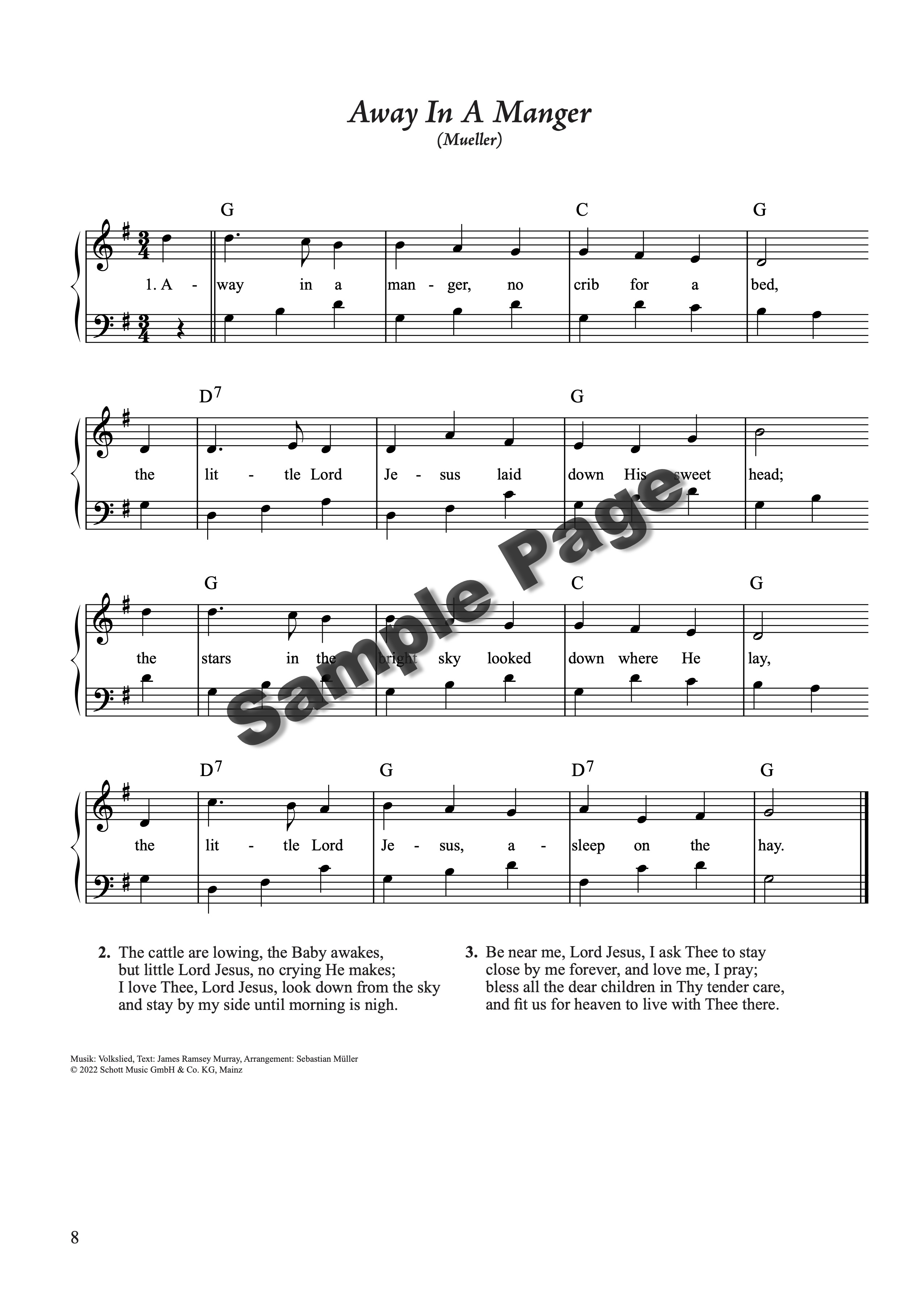 45 Weihnachtslied-Klassiker Klavier – Beispielseite 3