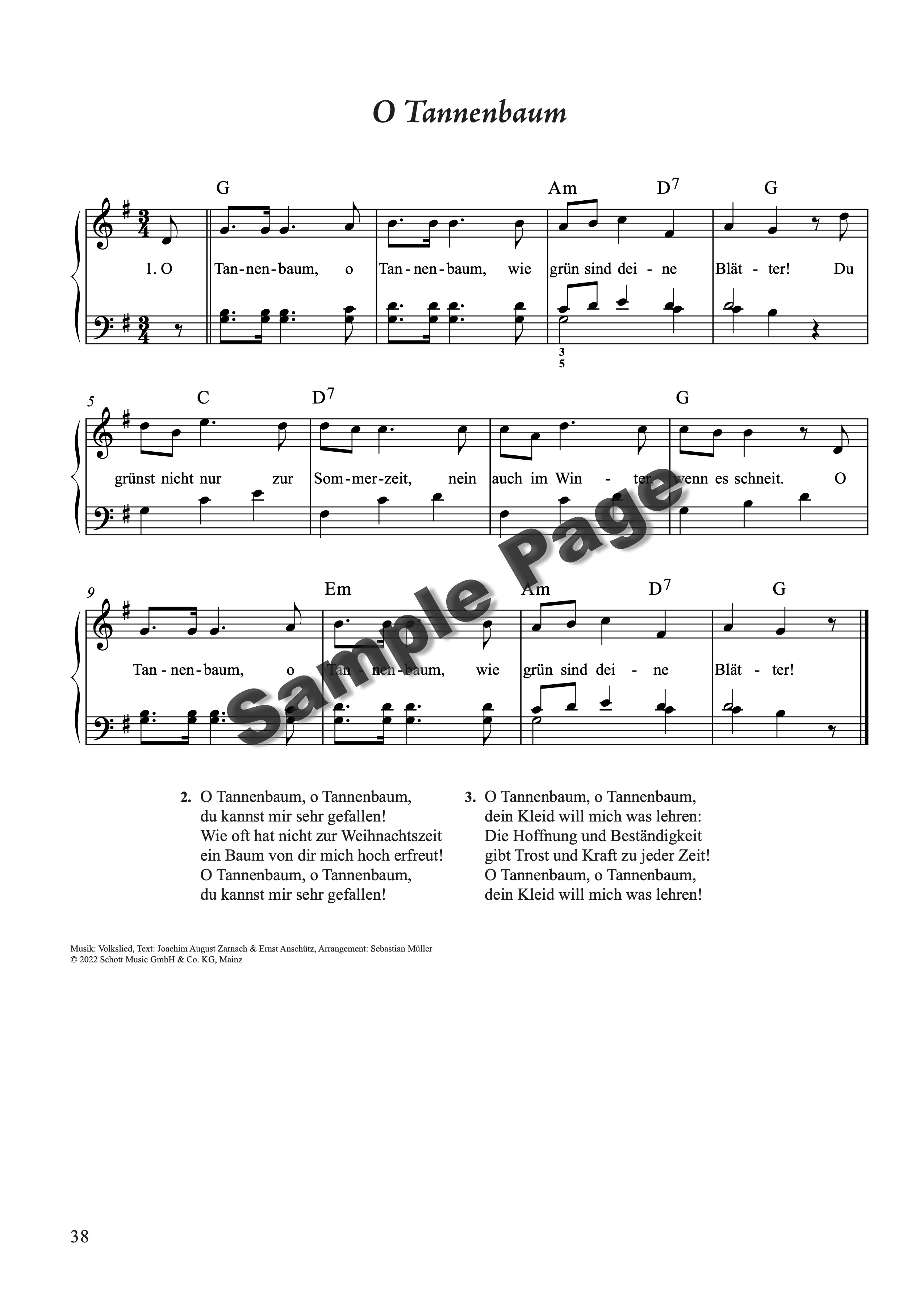 45 Weihnachtslied-Klassiker Klavier – Beispielseite 9