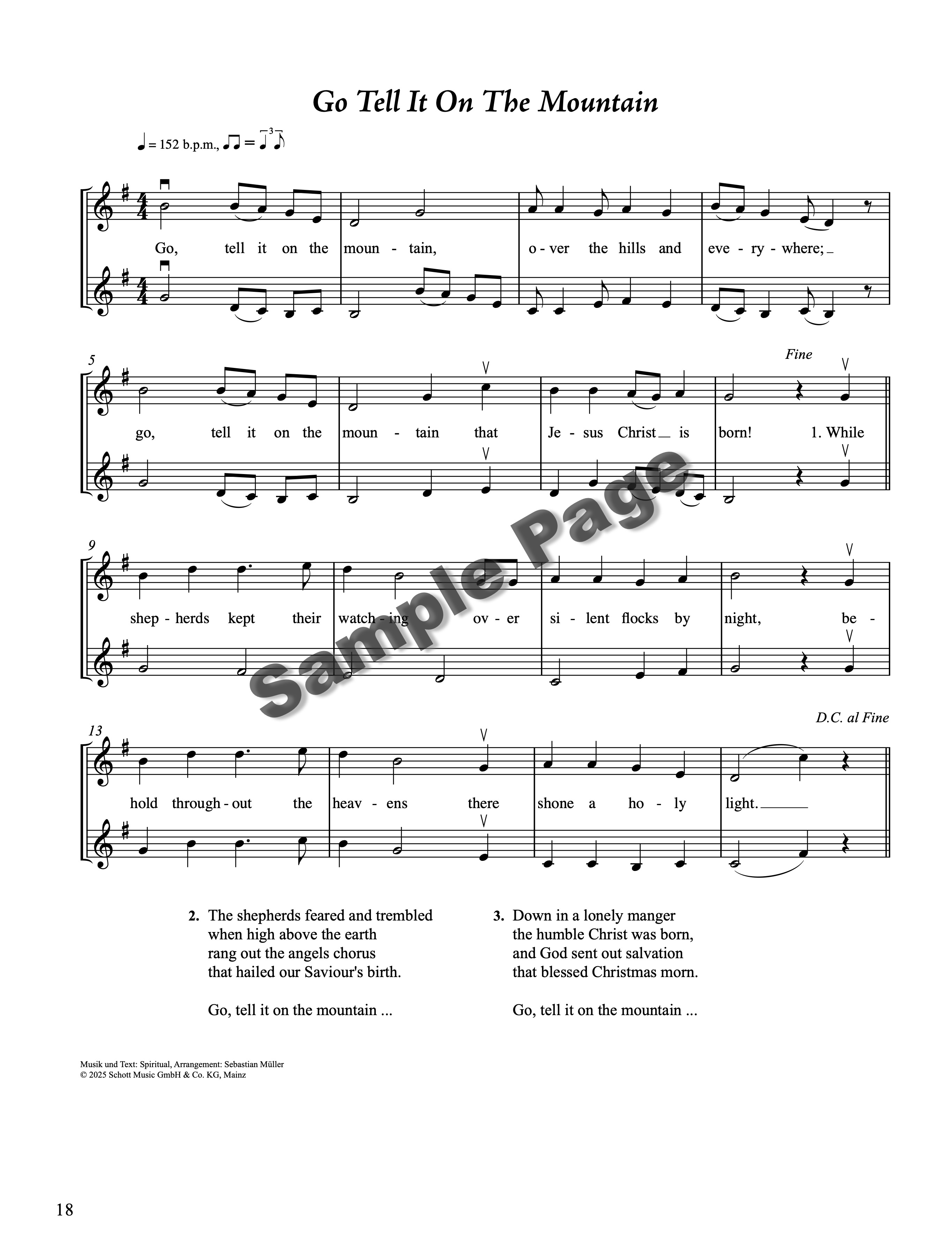 45 Weihnachtslied-Klassiker Violine – Beispielseite 3