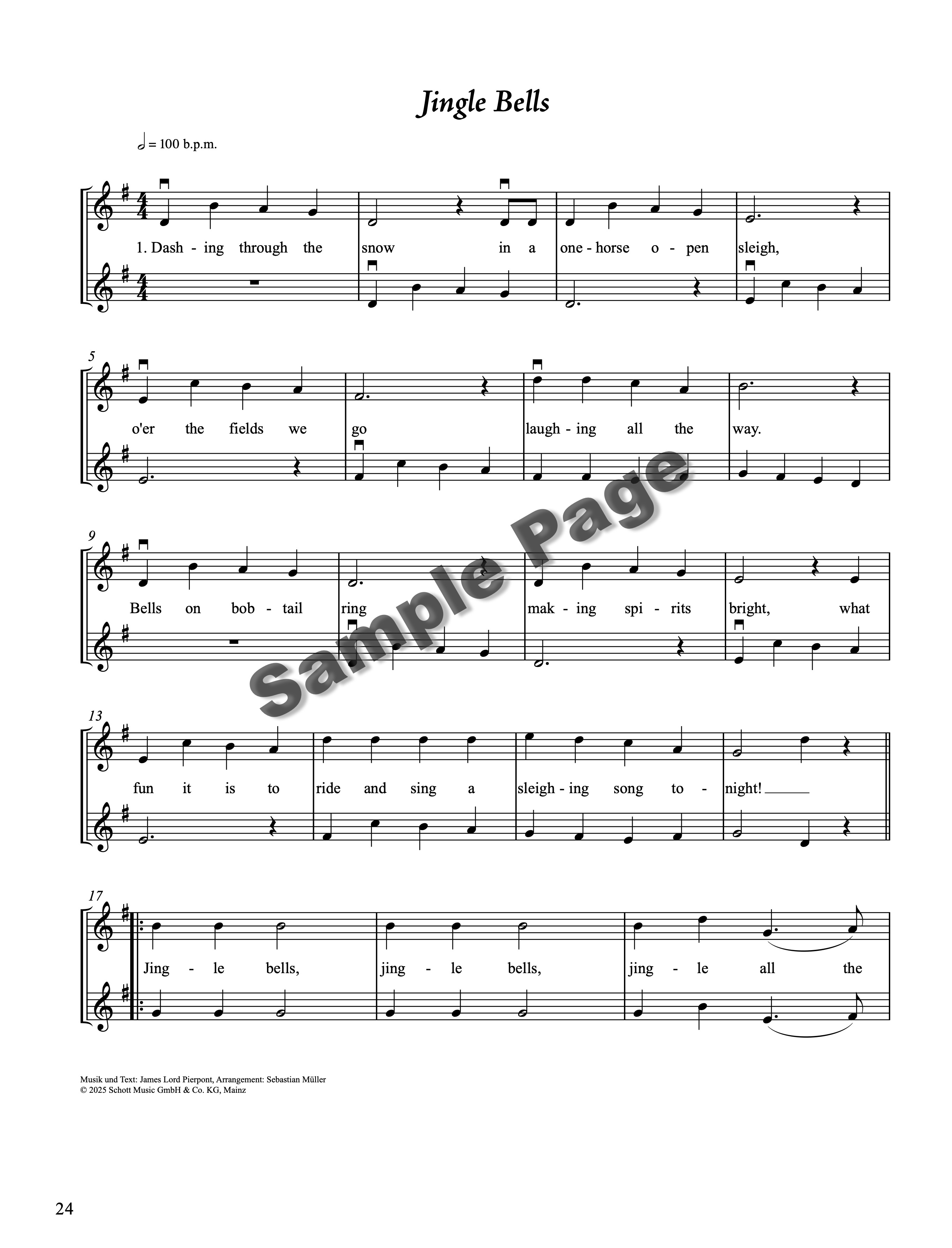 45 Weihnachtslied-Klassiker Violine – Beispielseite 5