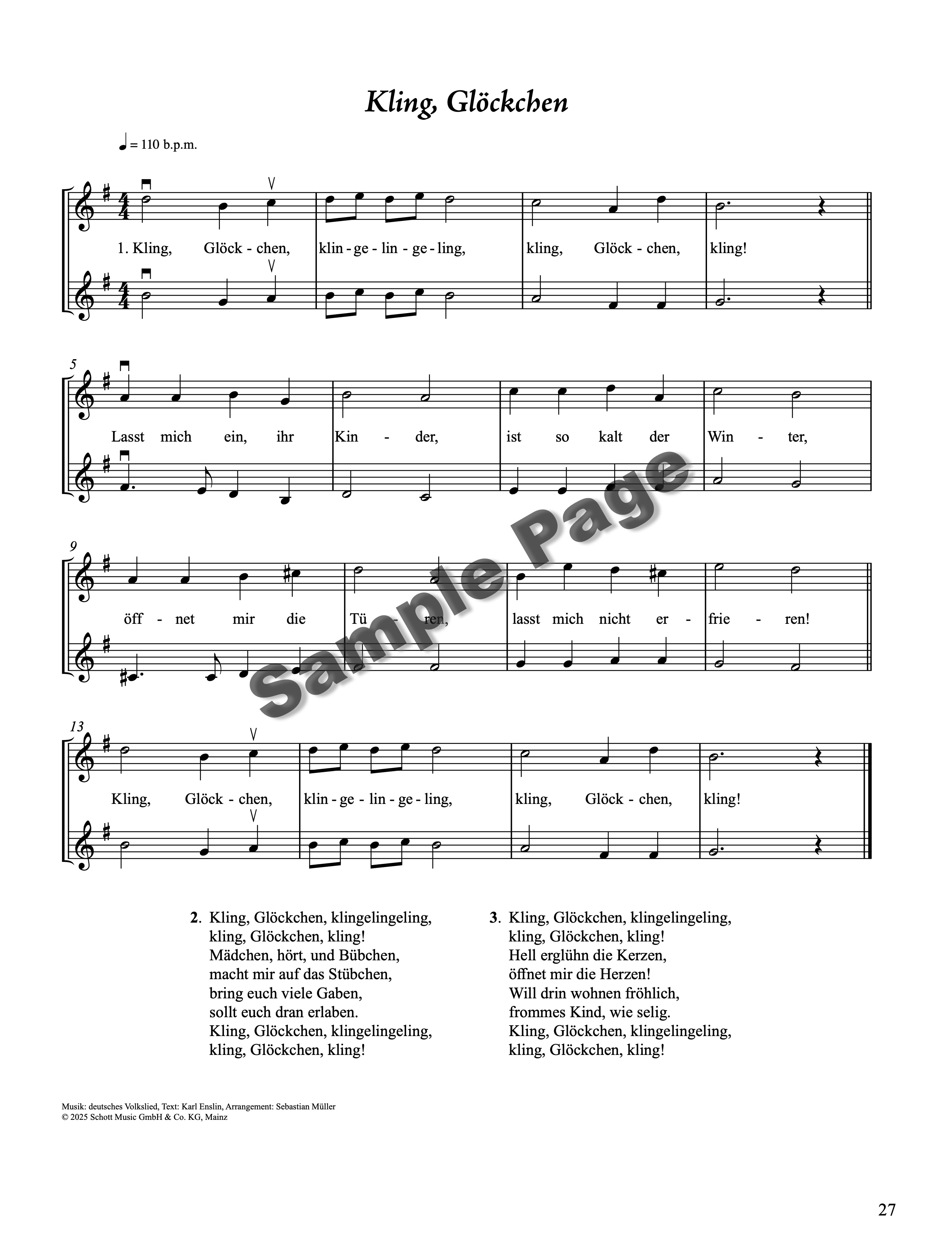 45 Weihnachtslied-Klassiker Violine – Beispielseite 6