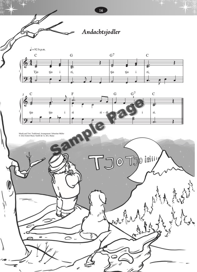 Weihnachtsliederbuch Klavier – Beispielseite 3