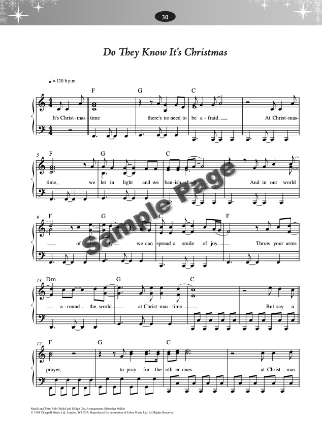 Weihnachtsliederbuch Klavier – Beispielseite 4