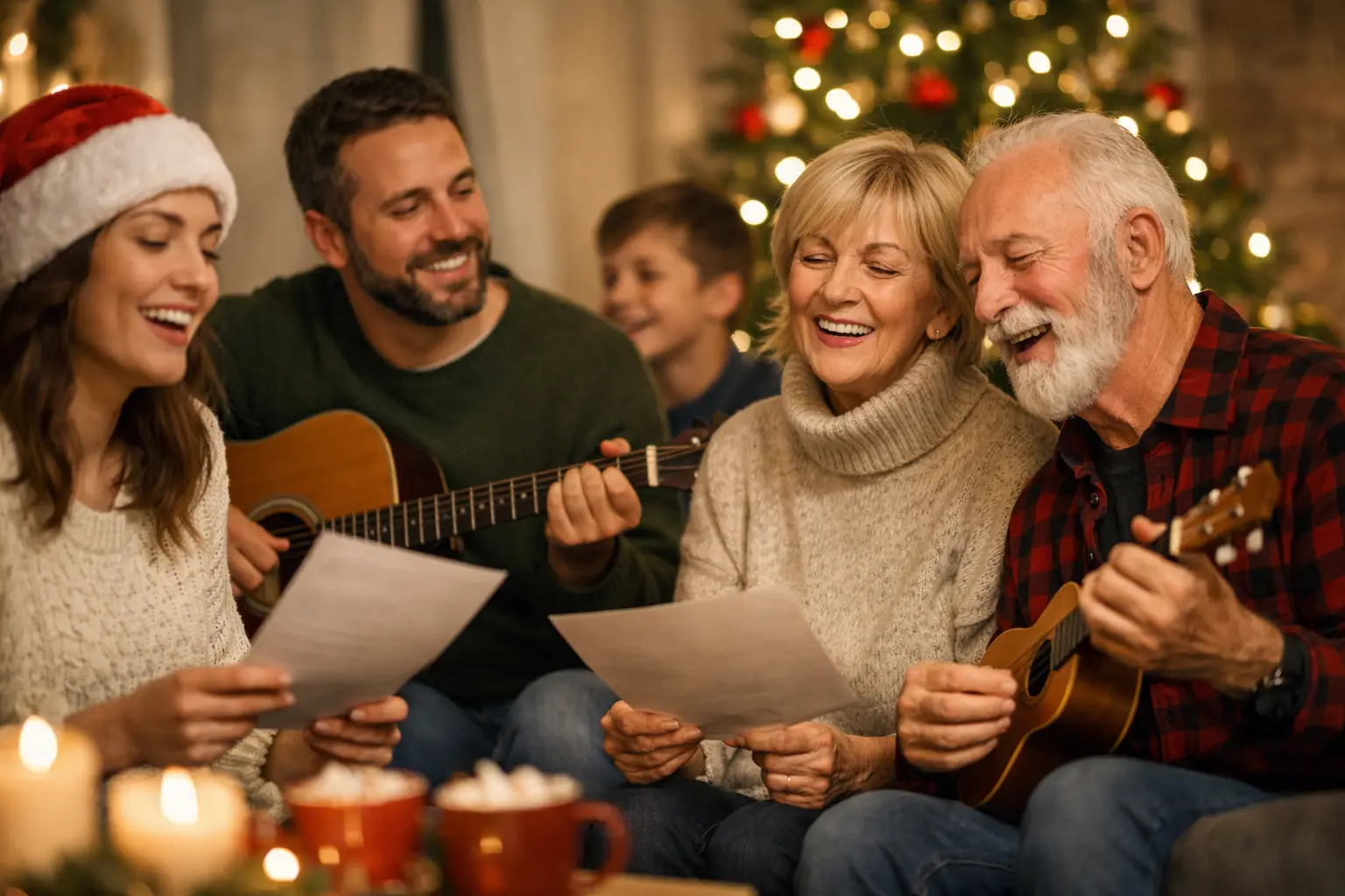 Weihnachtslieder für das Gruppensingen zuhause